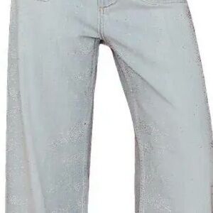 Maeve the colette full-length sparkle jeans - light denim